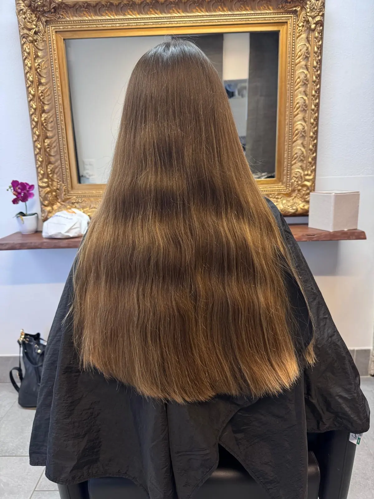 Haar vor der Balayage bei Andreia Costa Hairartist in Oetwil am See